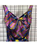 Vintage printed swimsuit M-L