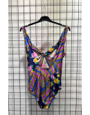 Vintage printed swimsuit M-L