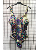 Vintage printed swimsuit M