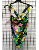 Vintage printed swimsuit M