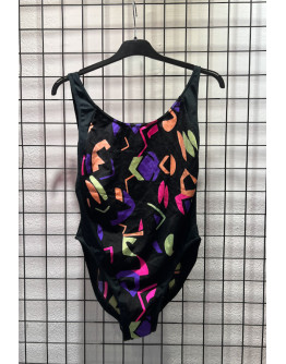 Vintage printed swimsuit S