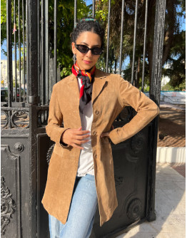 Vintage suede coat S