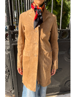 Vintage suede coat S
