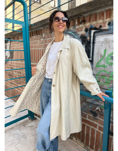Vintage baize trench coat 