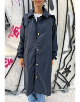 Vintage μακρύ αδιάβροχο jacket 