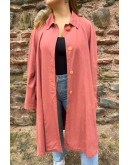 Vintage peach color trench coat 