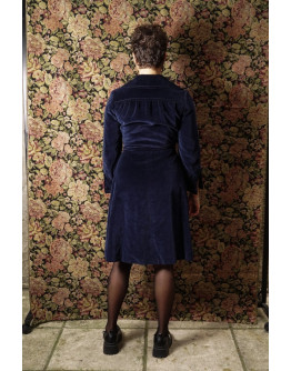 Vintage βελούδινη καμπαρτίνα S