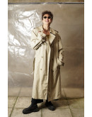 Vintage baize trench coat L