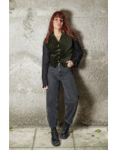 Vintage βελούδινο γιλέκο M