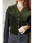 Vintage βελούδινο γιλέκο M