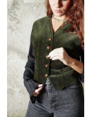 Vintage βελούδινο γιλέκο M