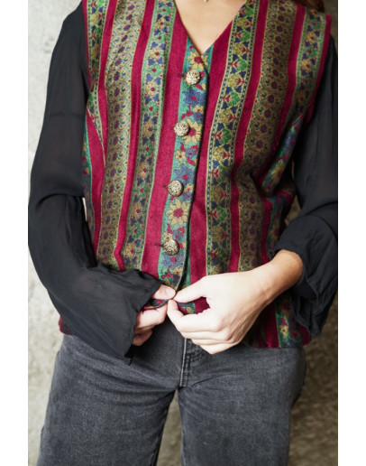 Vintage printed vest 