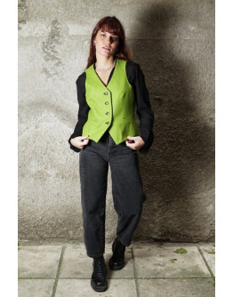 Vintage μάλλινο γιλέκο S-M