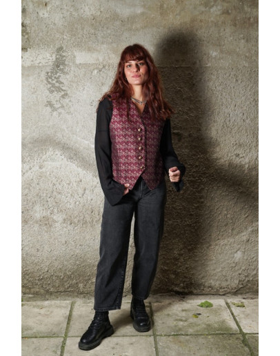 Vintage γιλέκο με λαχούρια