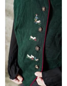 Vintage unisex γιλέκο με κεντημενες λεπτομερειες