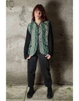 Vintage πλεκτό γιλέκο 