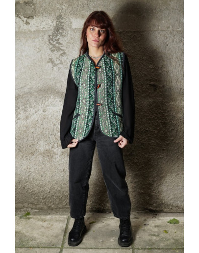 Vintage πλεκτό γιλέκο 