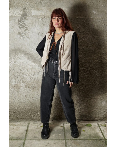 Vintage suede vest