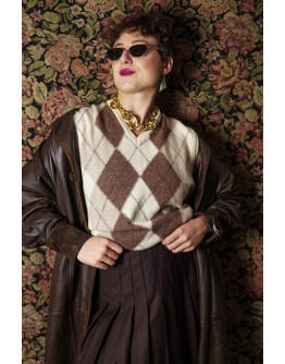 Vintage μάλλινο γιλέκο 