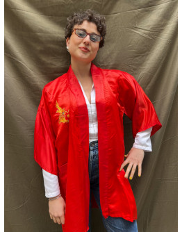 Vintage asian silk robe 