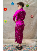 Vintage silk Qipao dress S