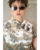 Vintage silk Qipao dress M