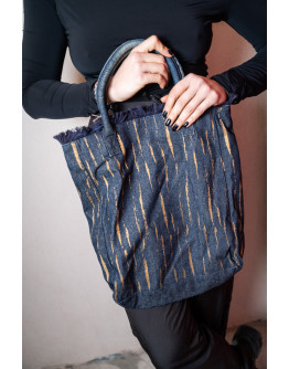 Vintage denim τσάντα 