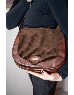 Vintage κοτλέ τσάντα 