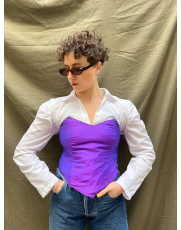 Vintage μεταξωτός κορσές S