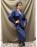 Vintage woolen dress L