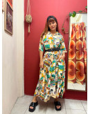 Vintage εμπριμέ φόρεμα XXL