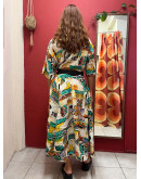 Vintage εμπριμέ φόρεμα XXL