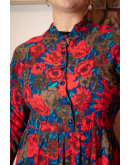 Vintage 90's midi floral dress M