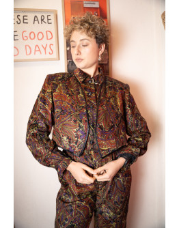 Vintage velvet jumpsuit M