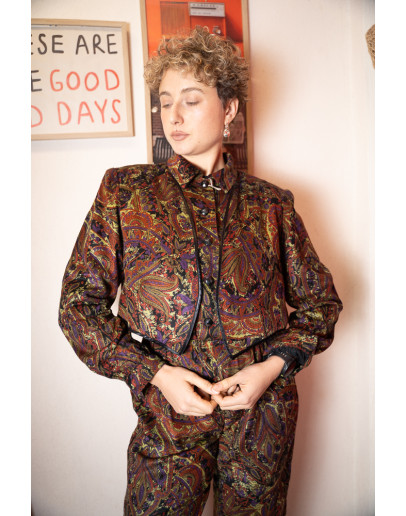 Vintage velvet jumpsuit M