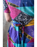 Vintage 90s printed dress M