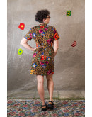 Vintage 90s printed dress M