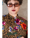 Vintage 90s printed dress M