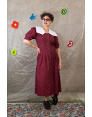 Vintage 90's midi floral dress L