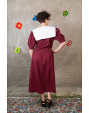 Vintage 90's midi floral dress L