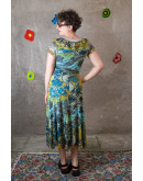 Vintage φλοράλ φόρεμα S-M