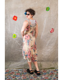 Vintage 90's midi floral dress S