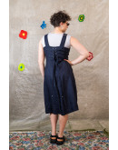 Vintage λινό φόρεμα M