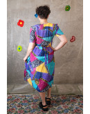 Vintage 90s printed dress M