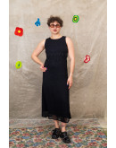 Vintage dress with embroidery details S