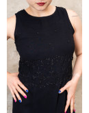 Vintage dress with embroidery details S