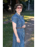 Vintage denim φόρεμα maxi L