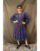 Vintage εμπριμέ φόρεμα M