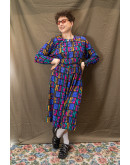 Vintage εμπριμέ φόρεμα M