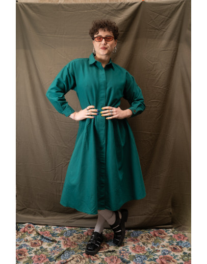 Vintage green dress L